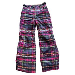 Jupa Ski & Snowboard Pants Multi-Colored Plaid Youth Size 16